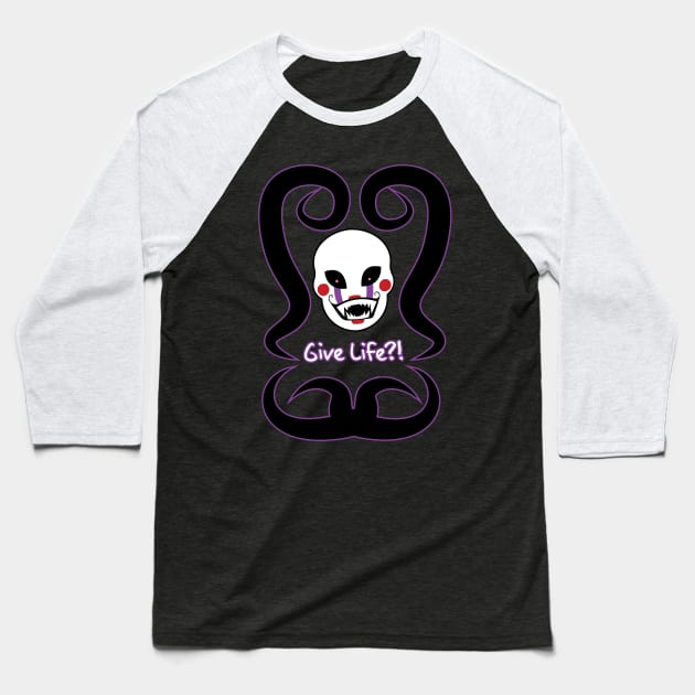 Fnaf Puppet Halloween Baseball T-Shirt by SalwaSAlQattan